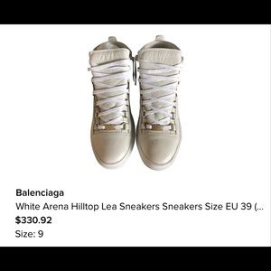 White Balenciaga sneakers